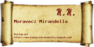 Moravecz Mirandella névjegykártya